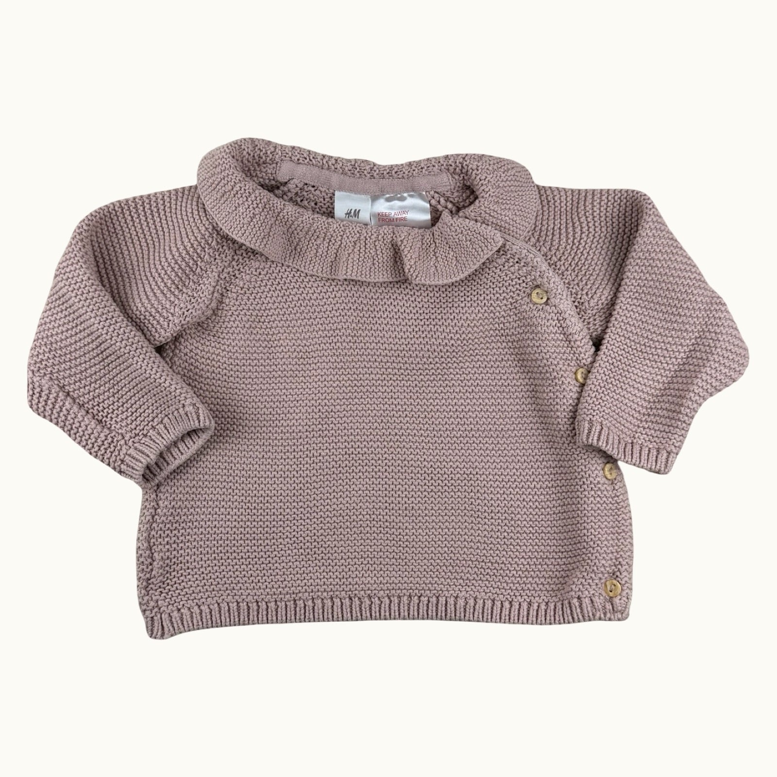 Pull col en maille H&M - 3 mois