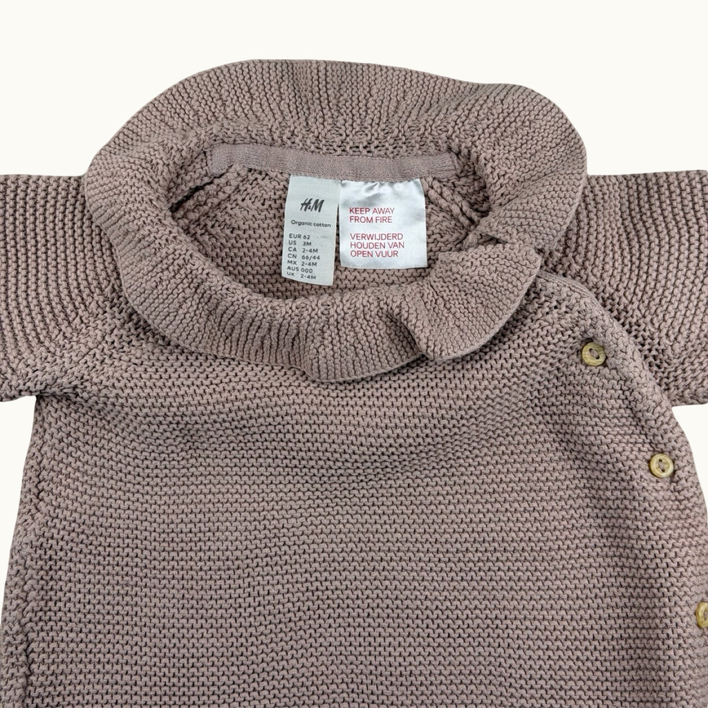 Pull col en maille H&M - 3 mois