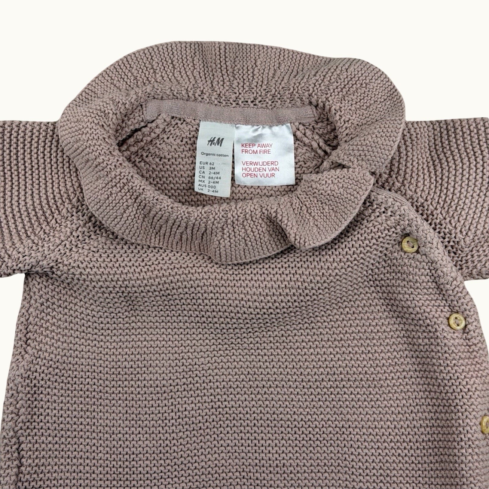 Pull col en maille H&M - 3 mois