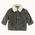 Veste velours côtelé intérieur sherpa - 3 mois