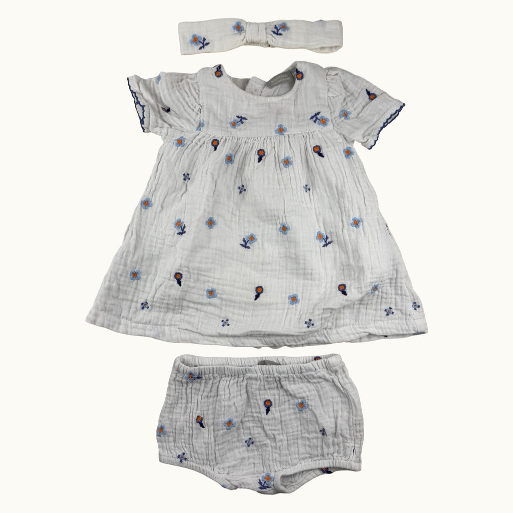 Ensemble gaze de coton Bout'chou - 3 mois
