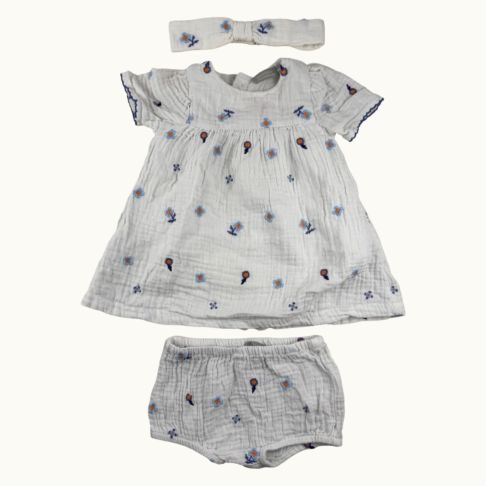 Ensemble gaze de coton Bout'chou - 3 mois