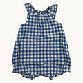 Barboteuse vichy à volants Petit Bateau -3 mois