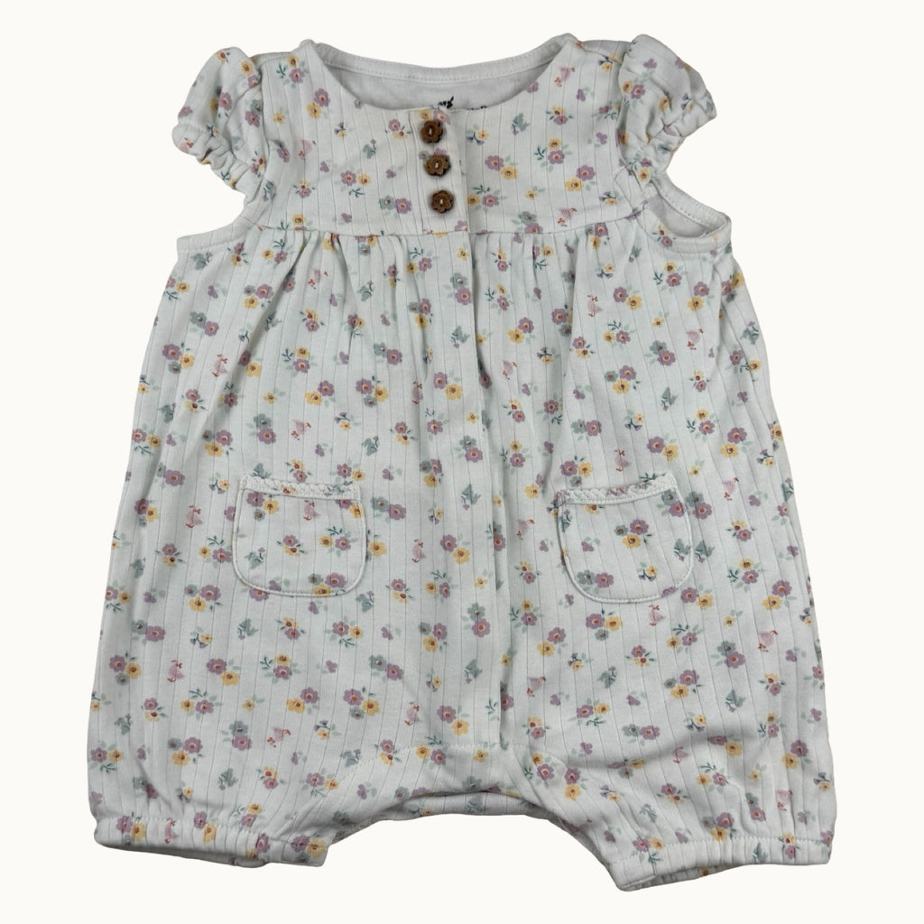 Barboteuse fleurie Sergent Major - 6 mois