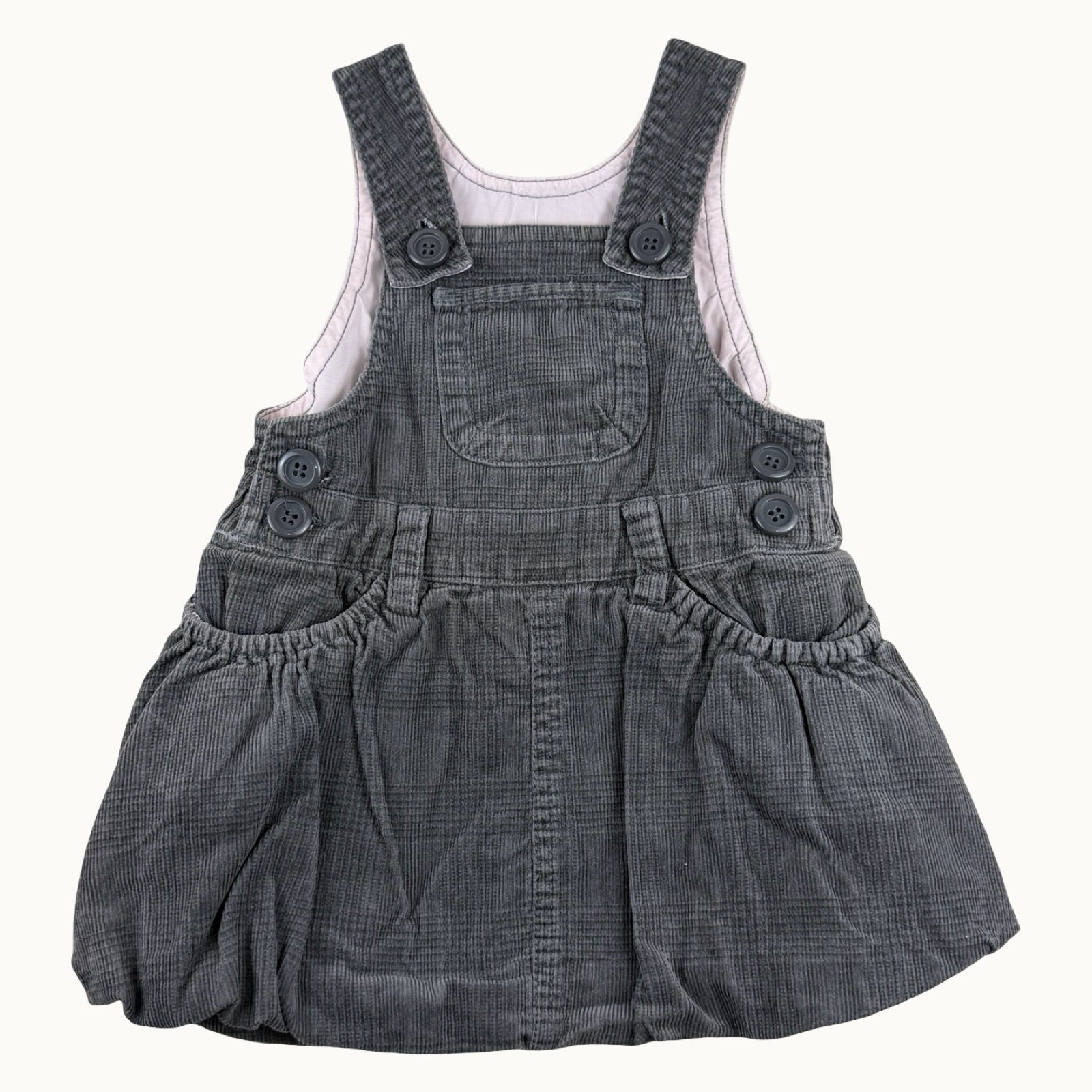 Robe salopette en velours côtelé Zara - 12 mois