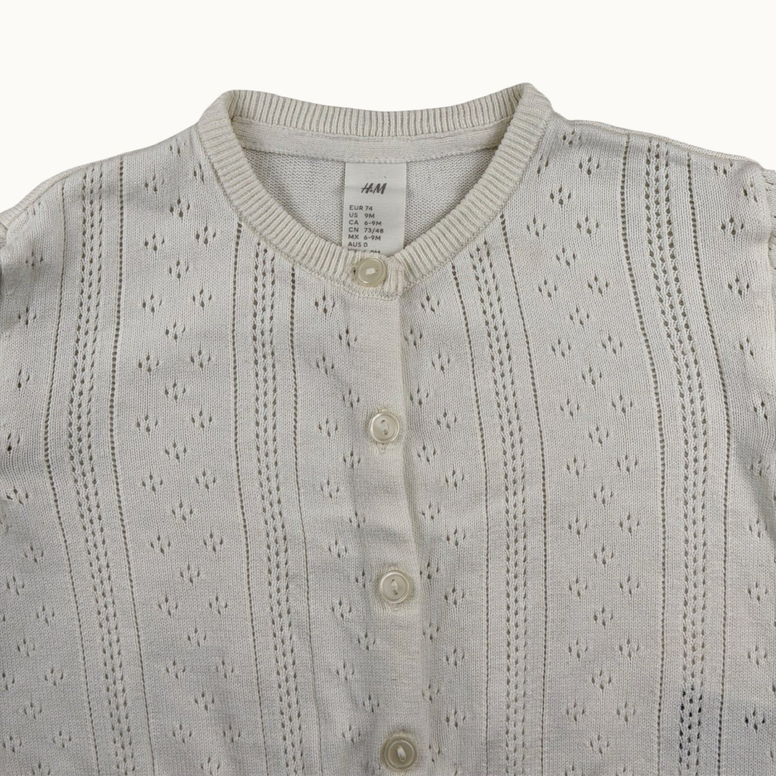 Gilet tricoté H&M - 9 mois