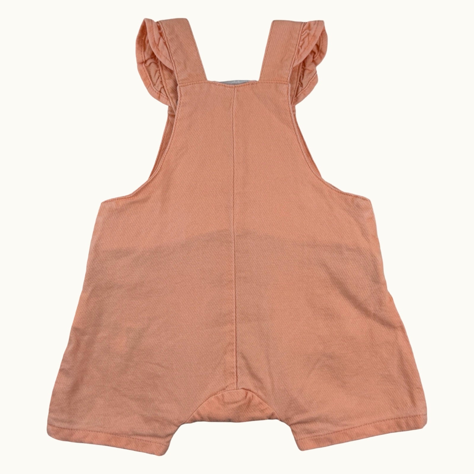 Combishort en jean orange - 1 mois