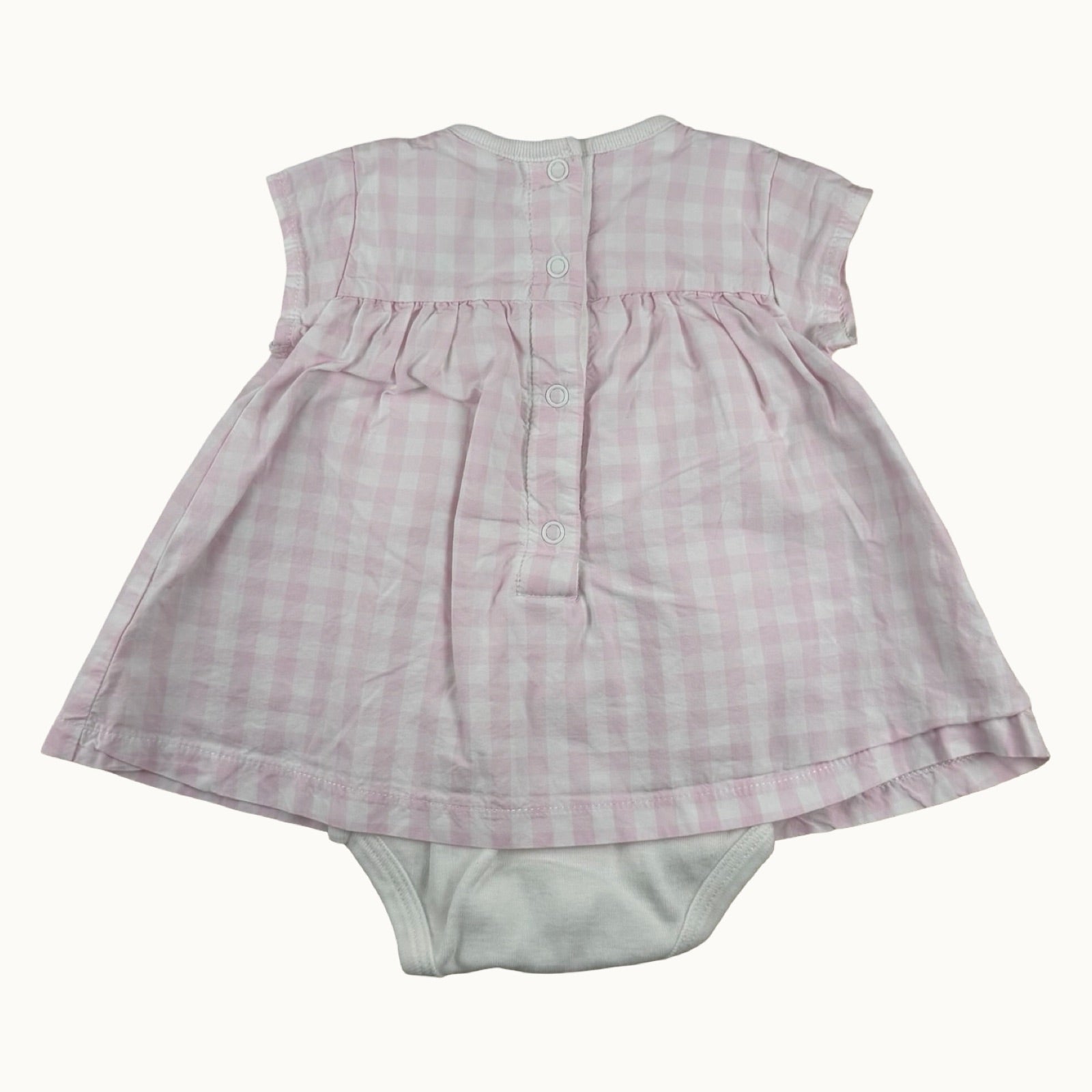 Body-robe vichy à poches Petit Bateau - 0 mois