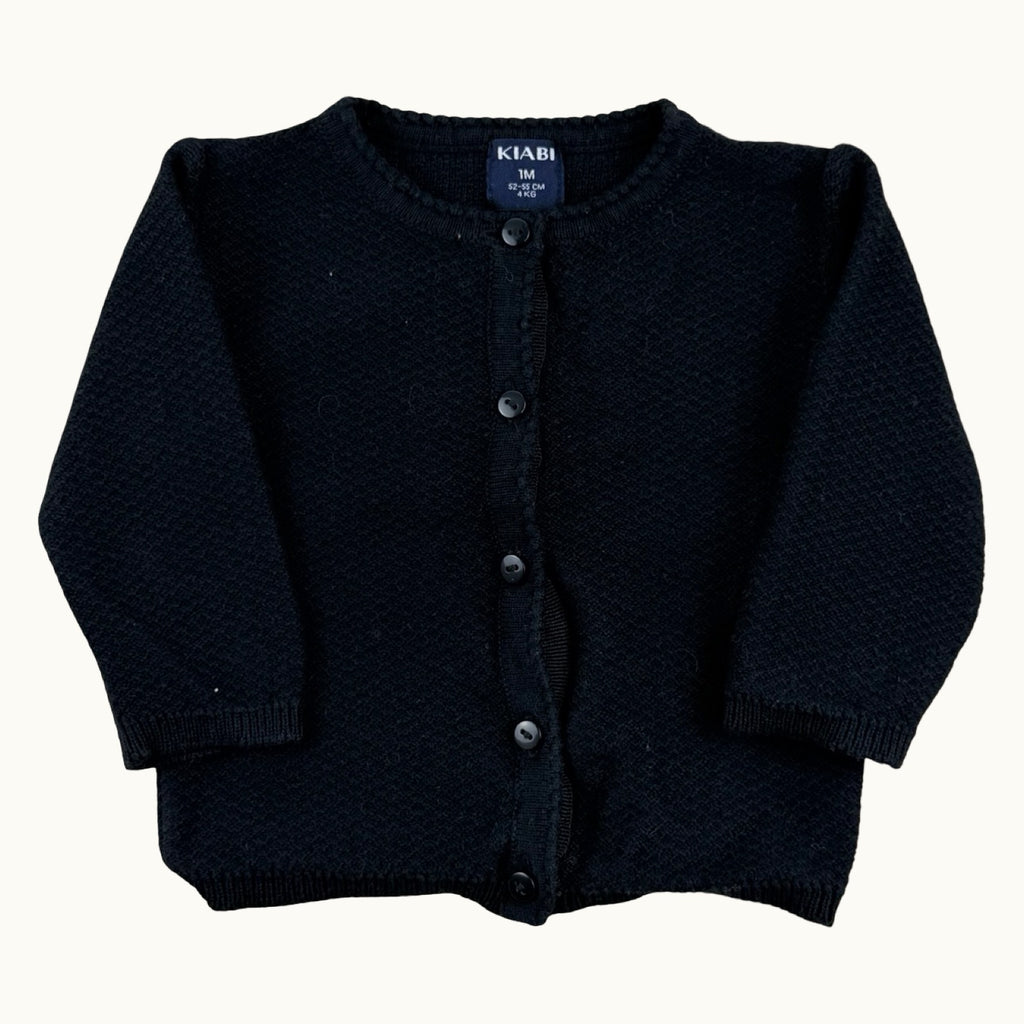 Lot 2 gilets en tricot - 1 mois