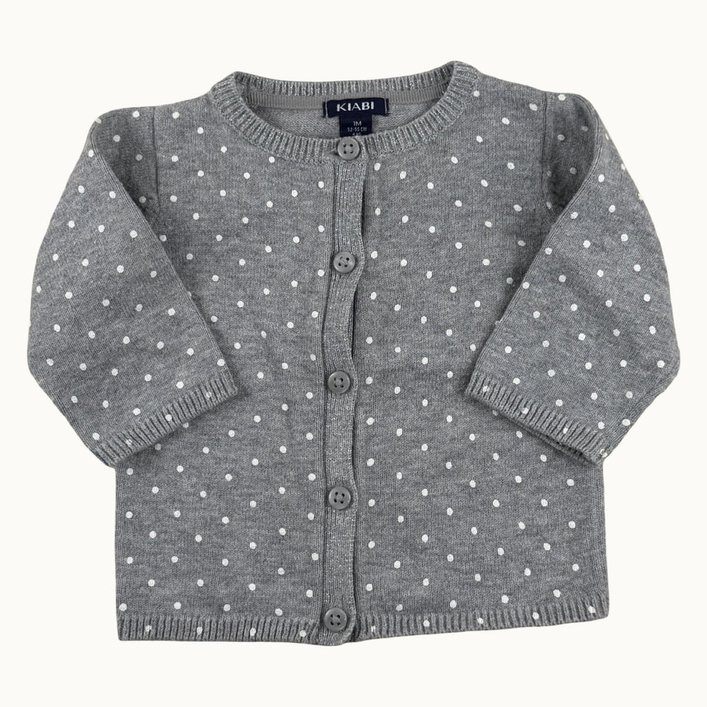 Lot 2 gilets en tricot - 1 mois