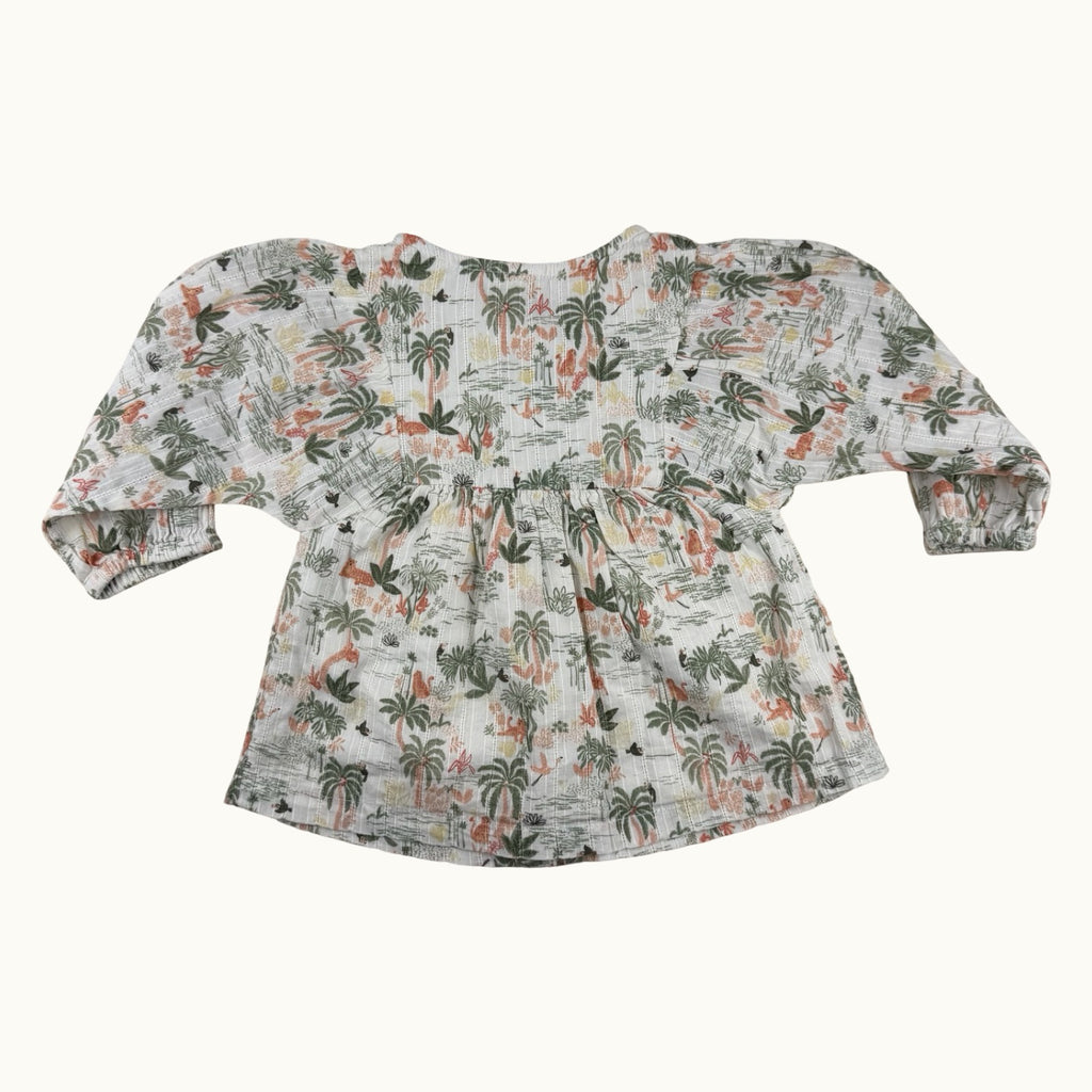 Blouse imprimé tropical TAO - 12 mois