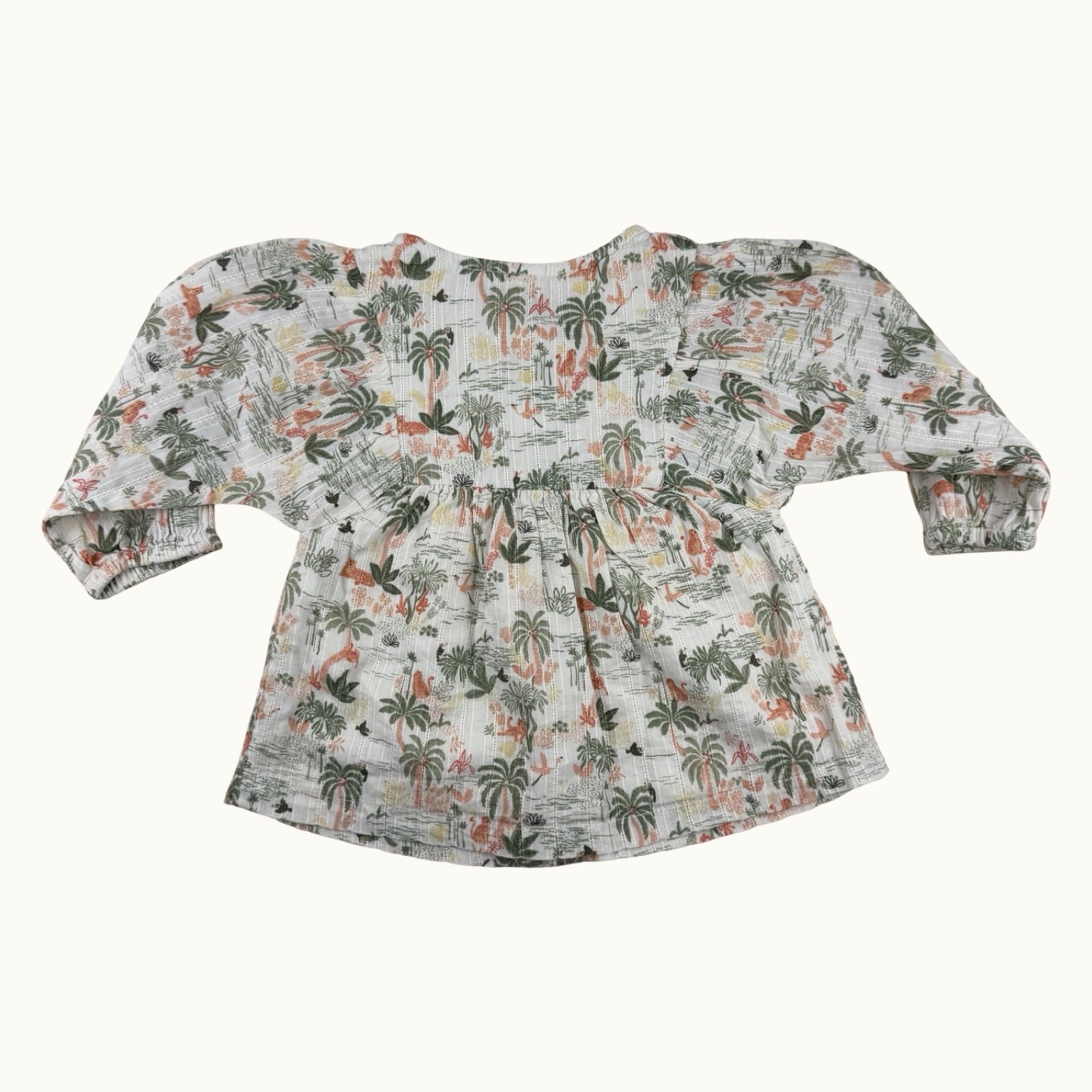 Blouse imprimé tropical TAO - 12 mois