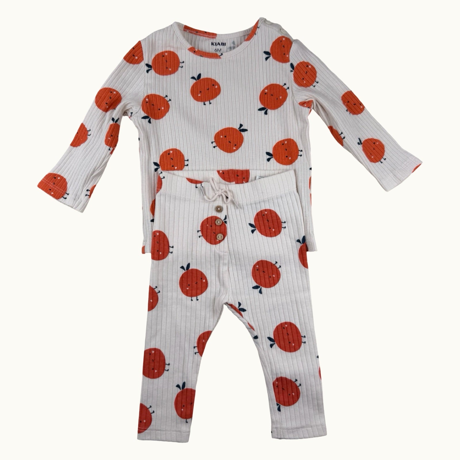 Ensemble haut et legging tissu côtelé - 6 mois