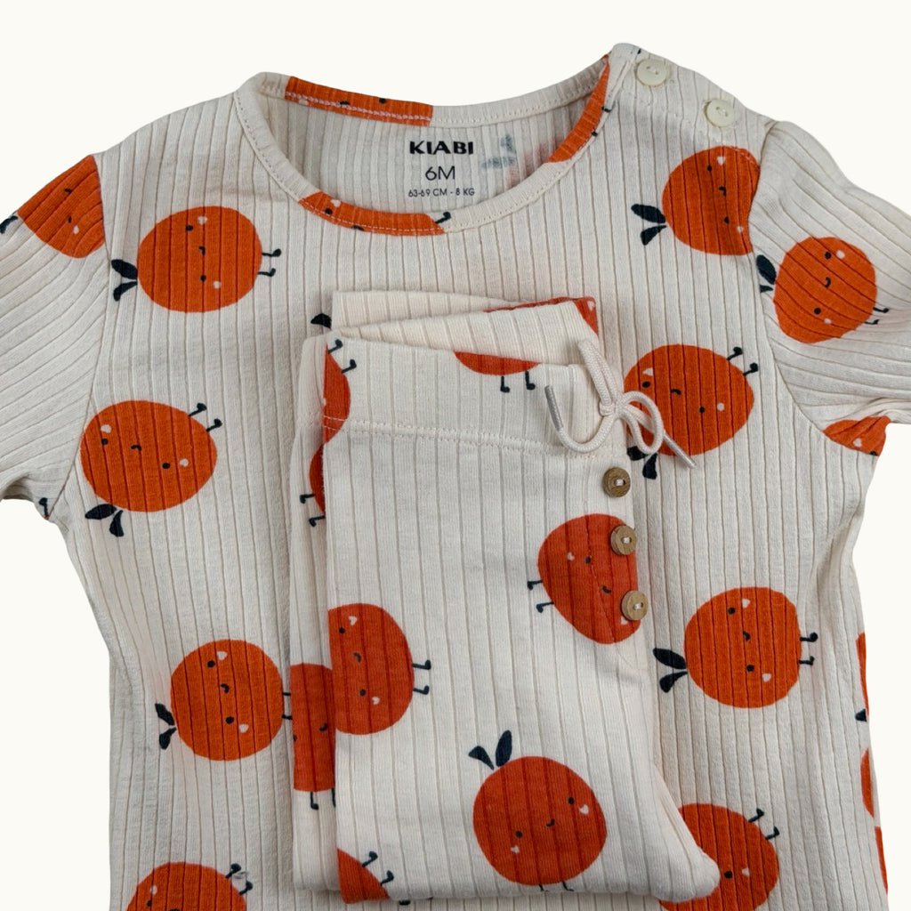 Ensemble haut et legging tissu côtelé - 6 mois