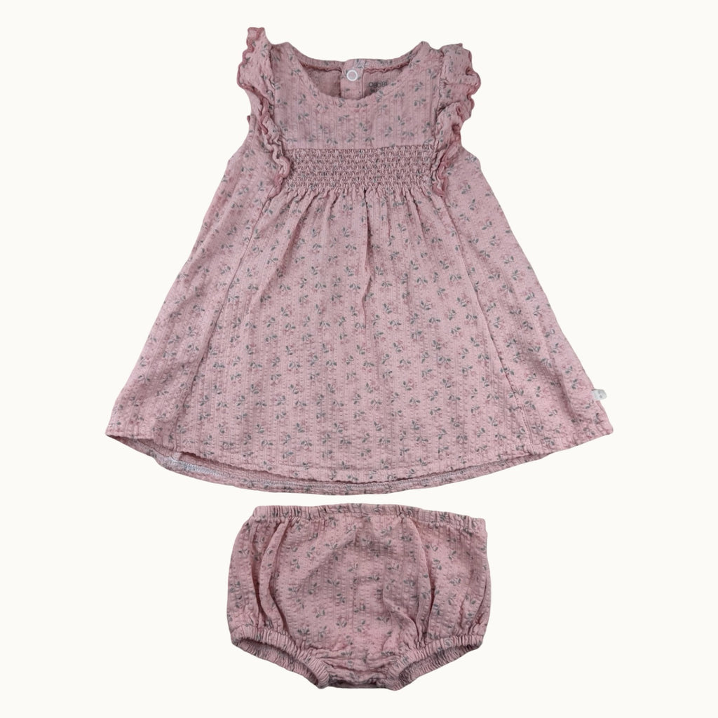 Ensemble robe et bloomer assorti - 6 mois