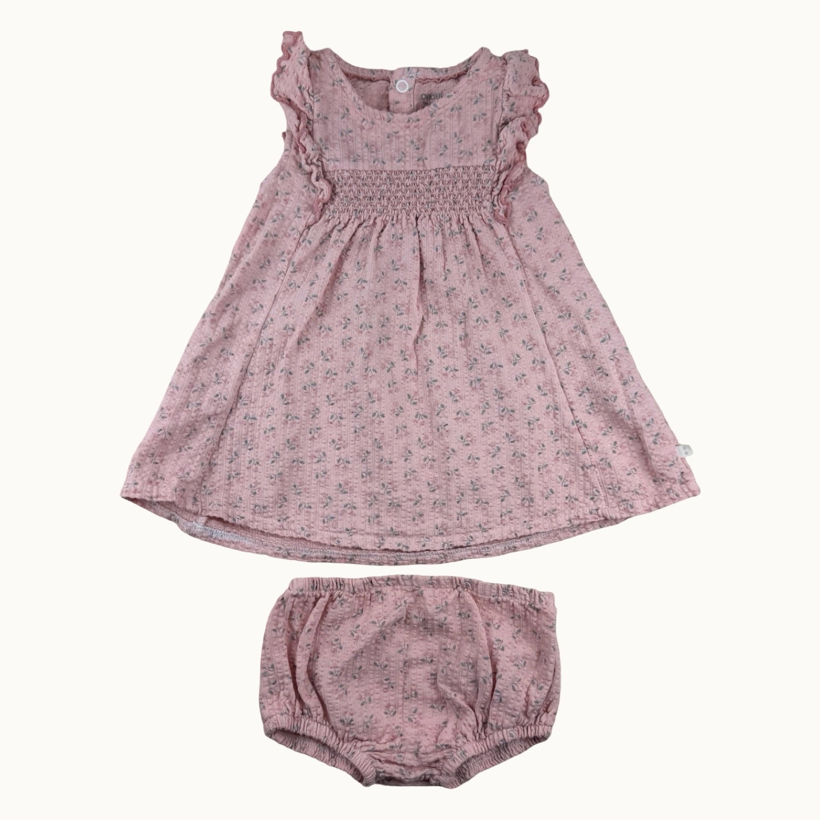 Ensemble robe et bloomer assorti - 6 mois