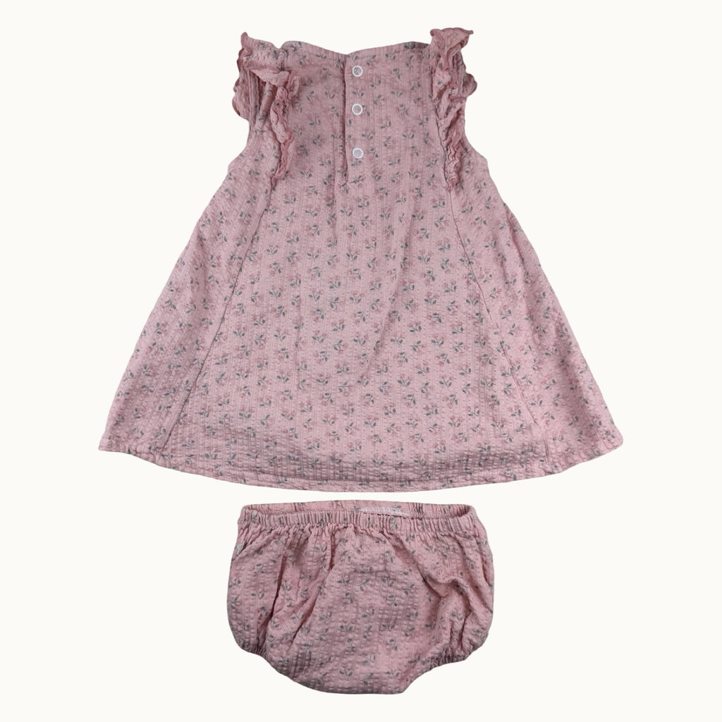 Ensemble robe et bloomer assorti - 6 mois