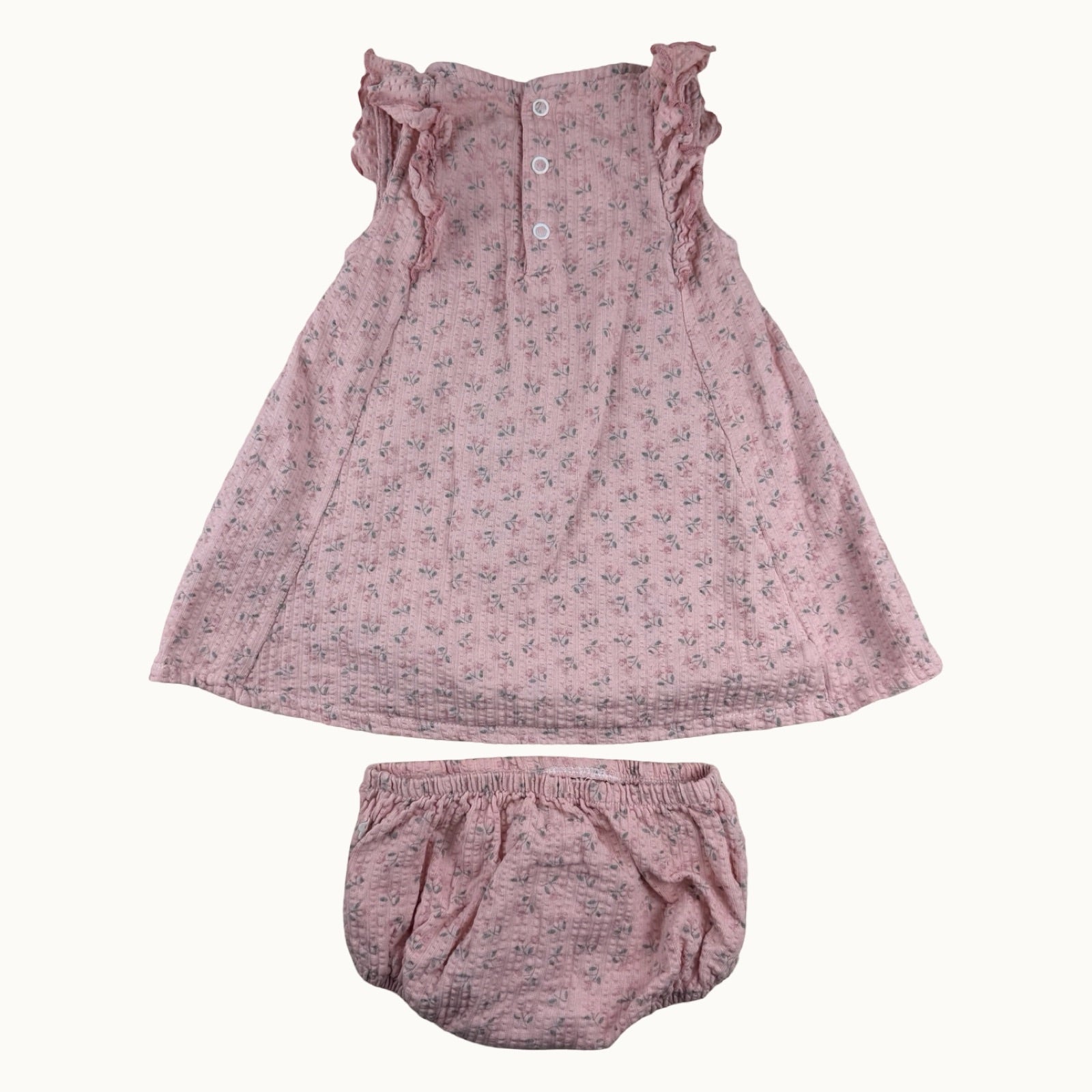Ensemble robe et bloomer assorti - 6 mois