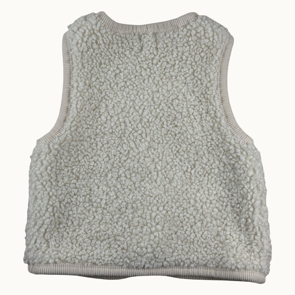 Veste sans manche sherpa bouclette - 3 mois