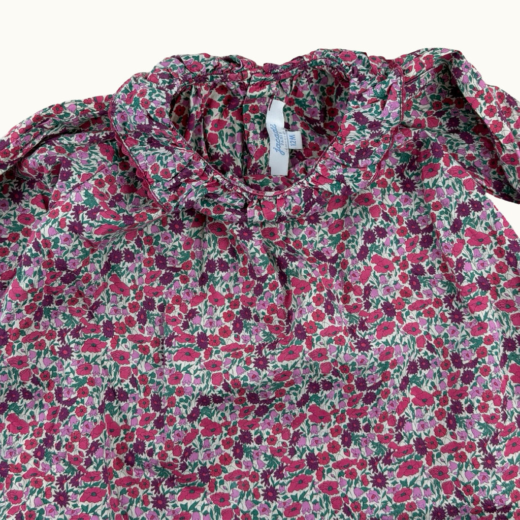 Blouse fleurie avec col Jacadi - 12 mois
