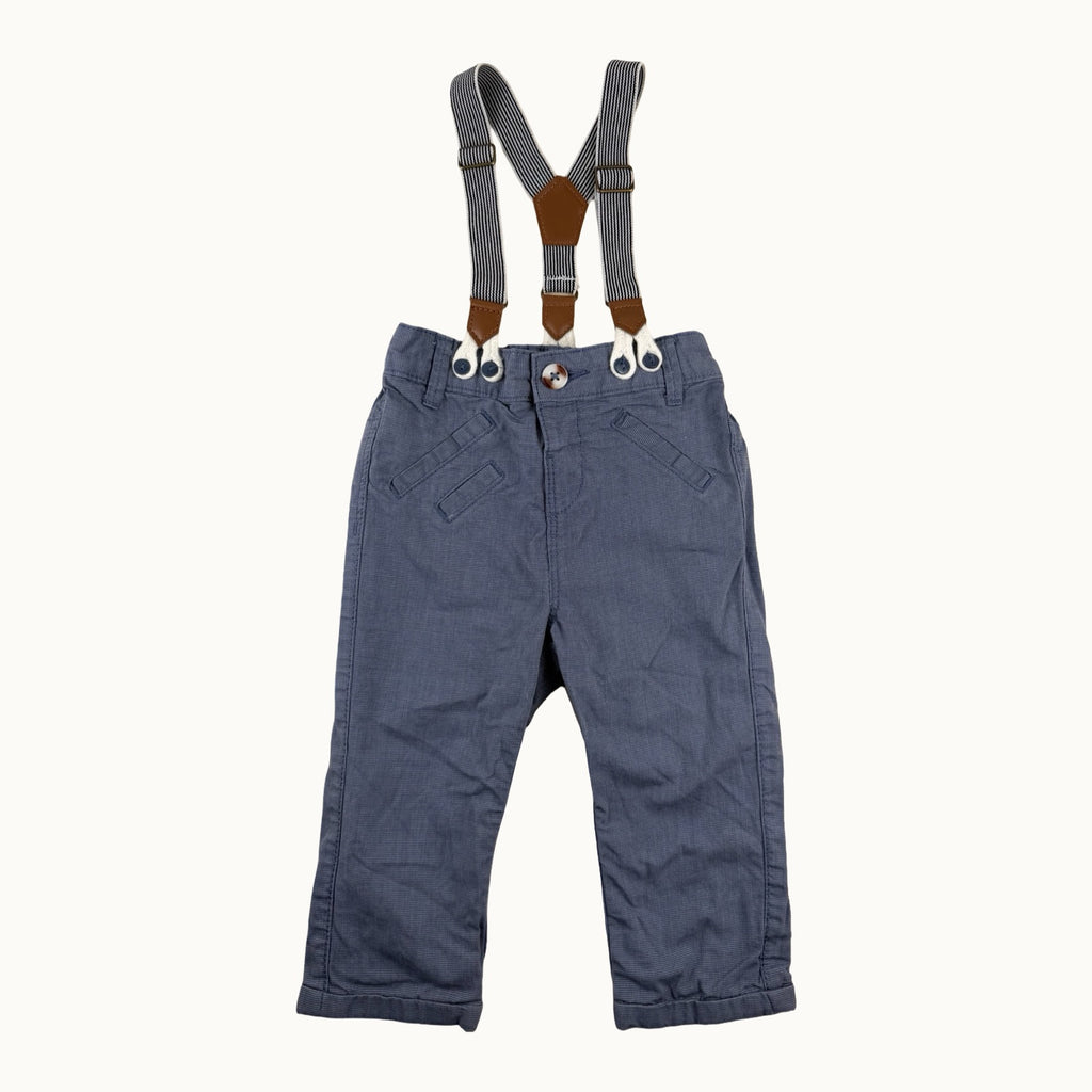 Pantalon avec bretelles amovibles - 12 mois