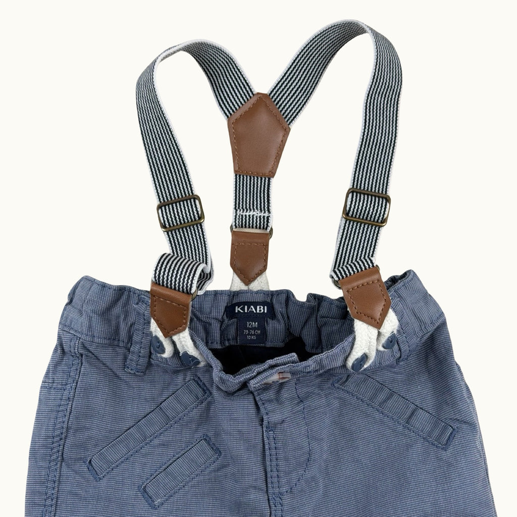 Pantalon avec bretelles amovibles - 12 mois