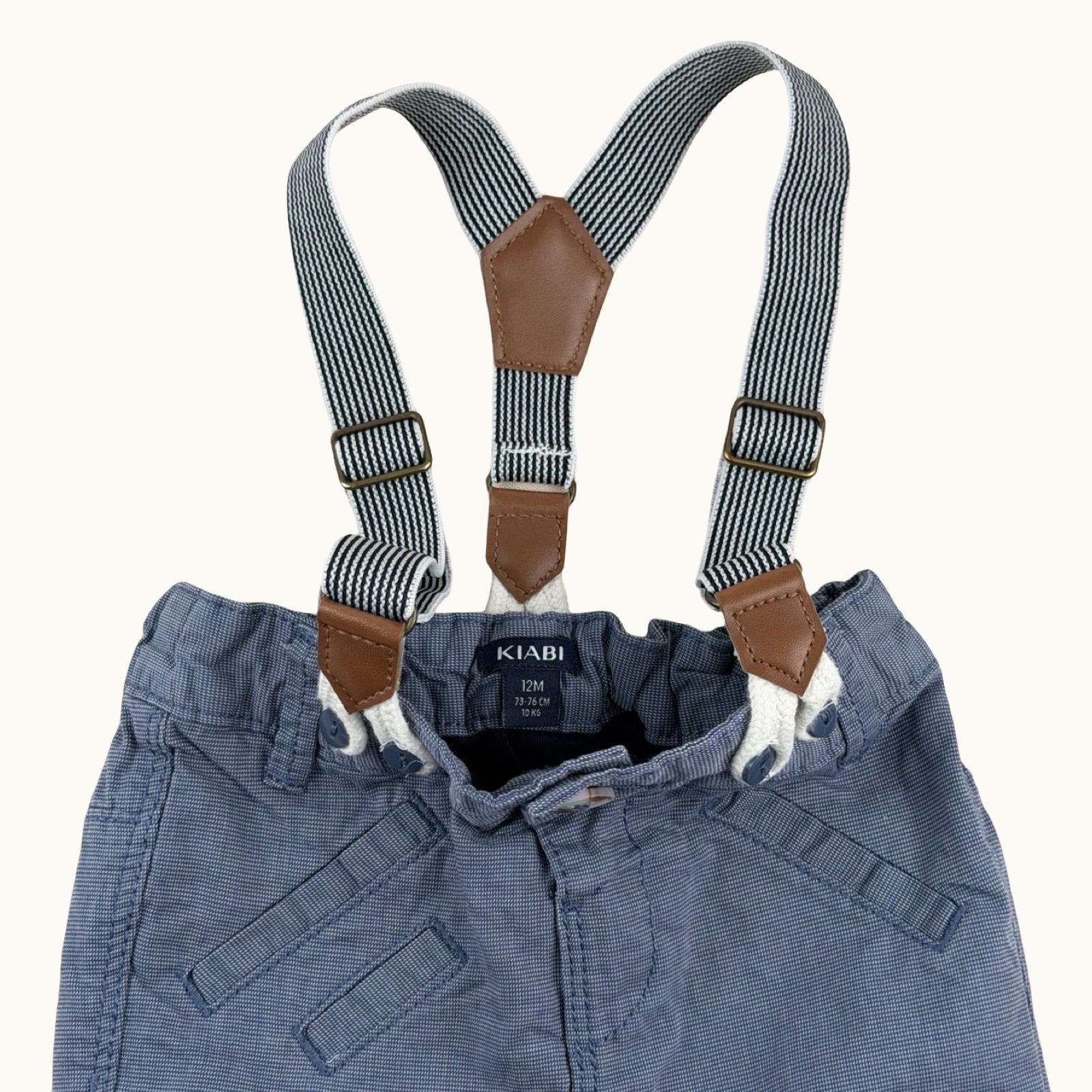 Pantalon avec bretelles amovibles - 12 mois