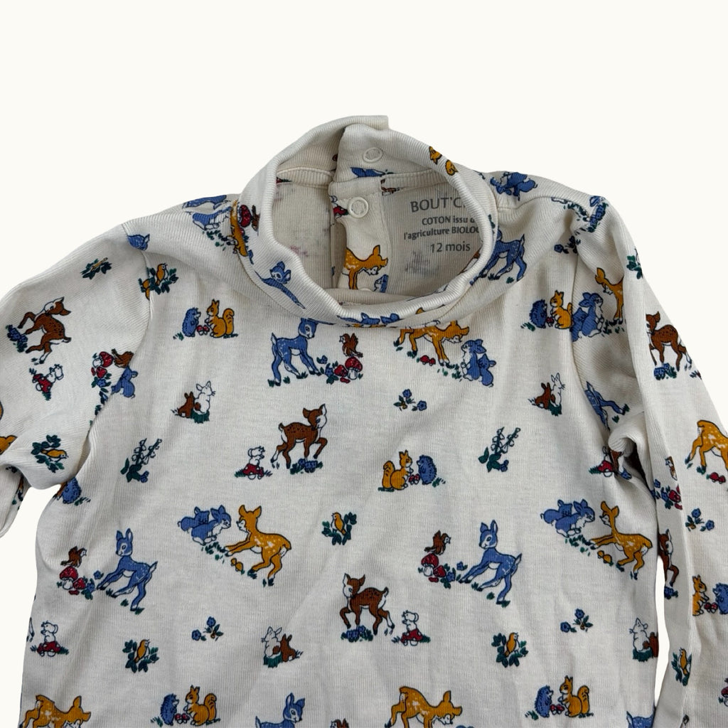 T-shirt manches longues col roulé Bout'chou - 12 mois