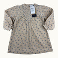 Robe en velours côtelé fleurie - 12 mois