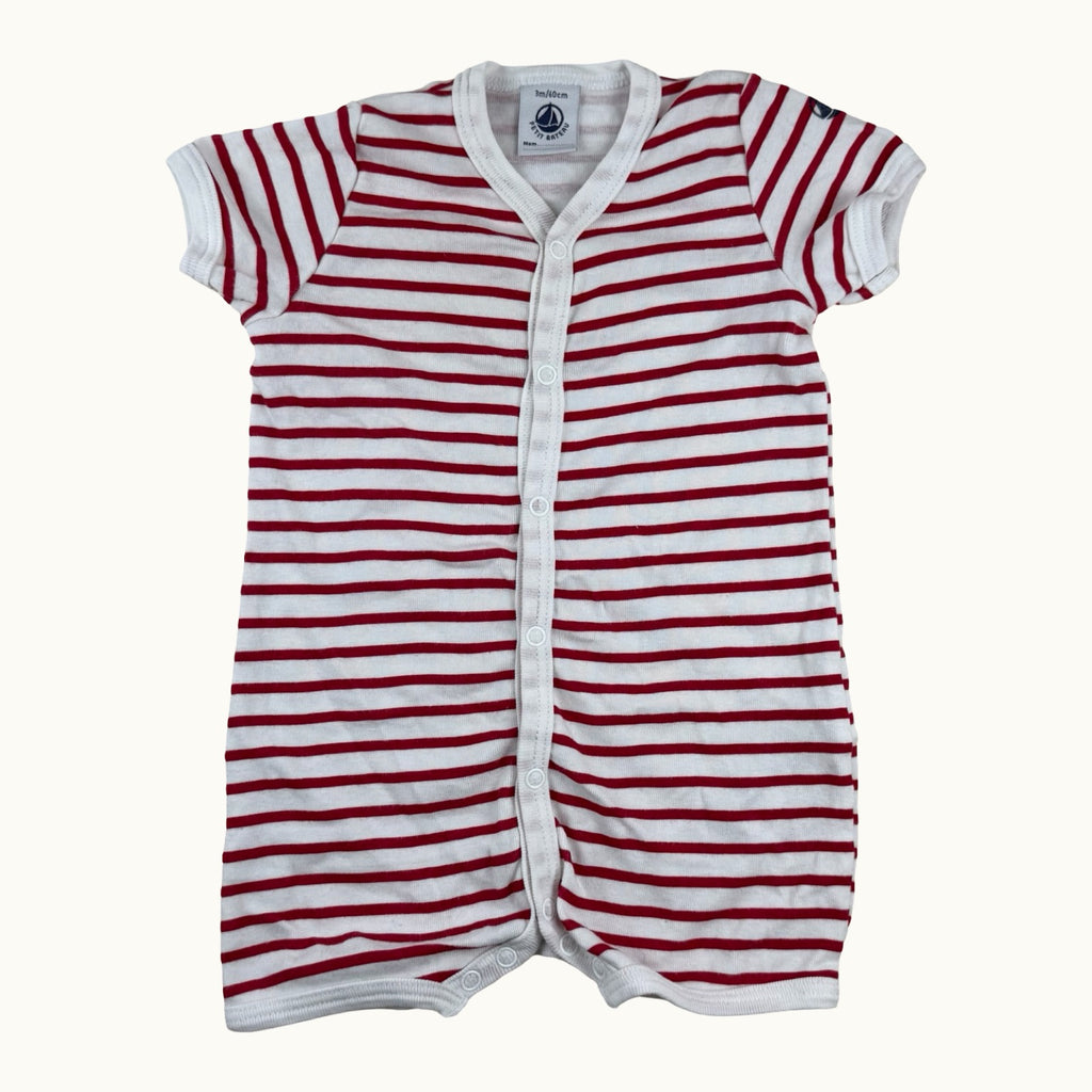 Barboteuse rayée Petit Bateau - 3 mois
