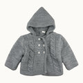 Veste à capuche en maille - 3 mois