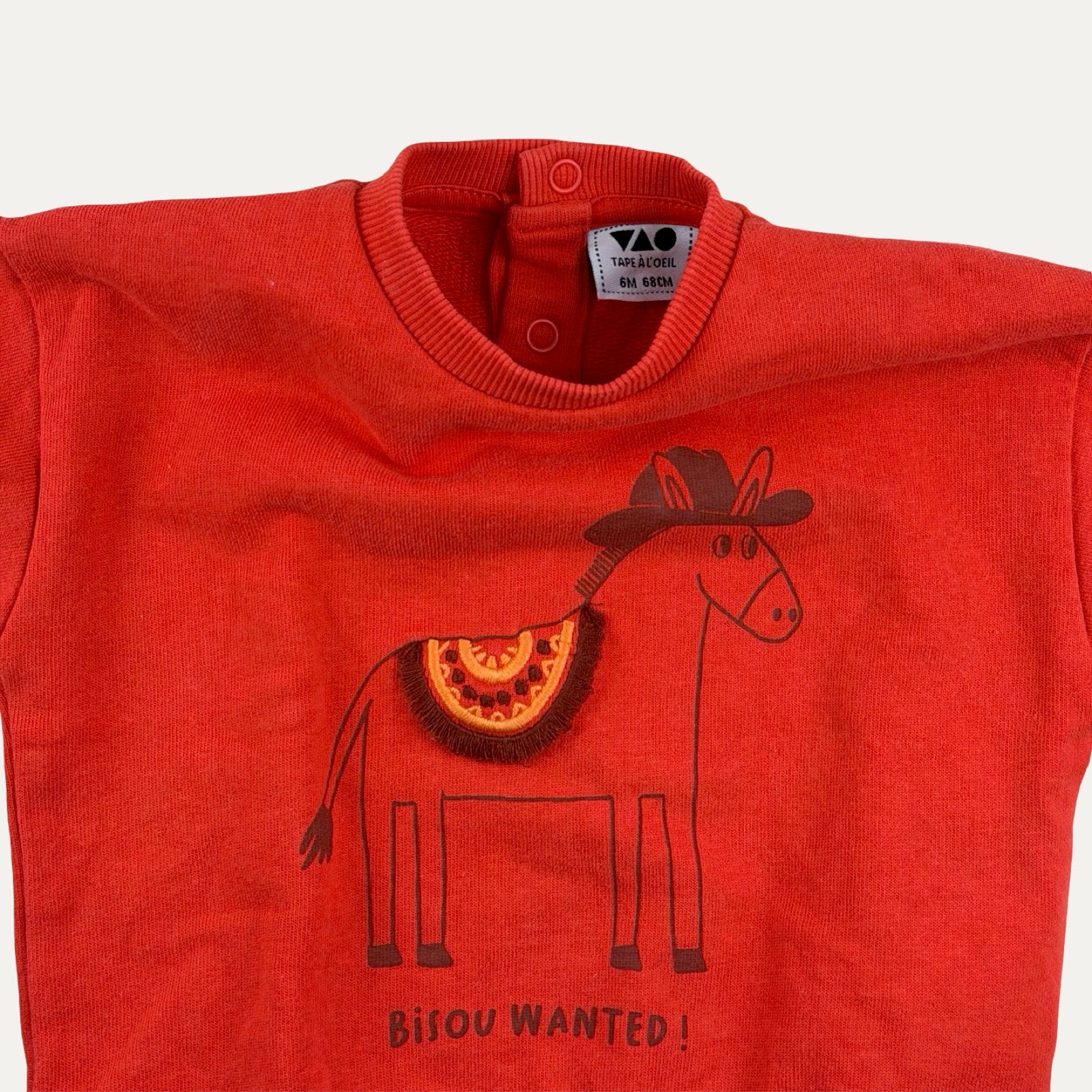 Sweat "Bisou Wanted" TAO - 6 mois