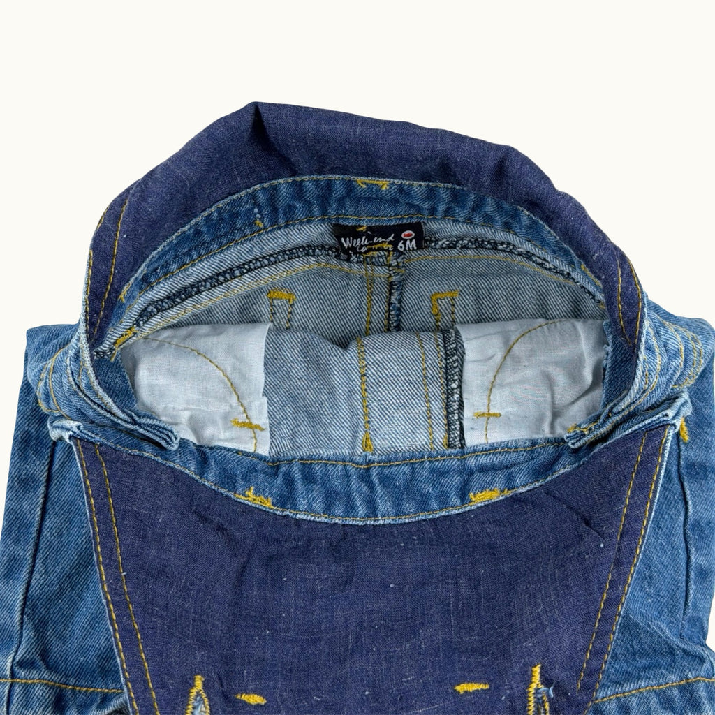 Combishort en jean - 6 mois