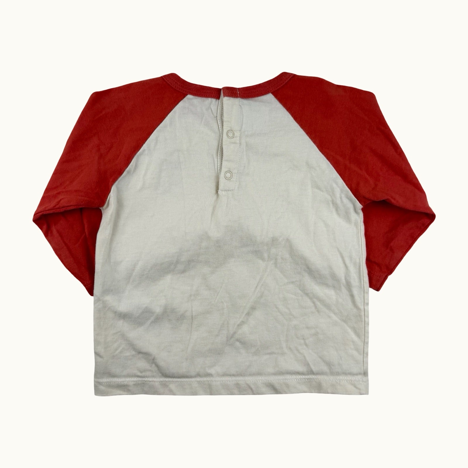 T-shirt manches longues bicolore Petit Bateau - 6 mois