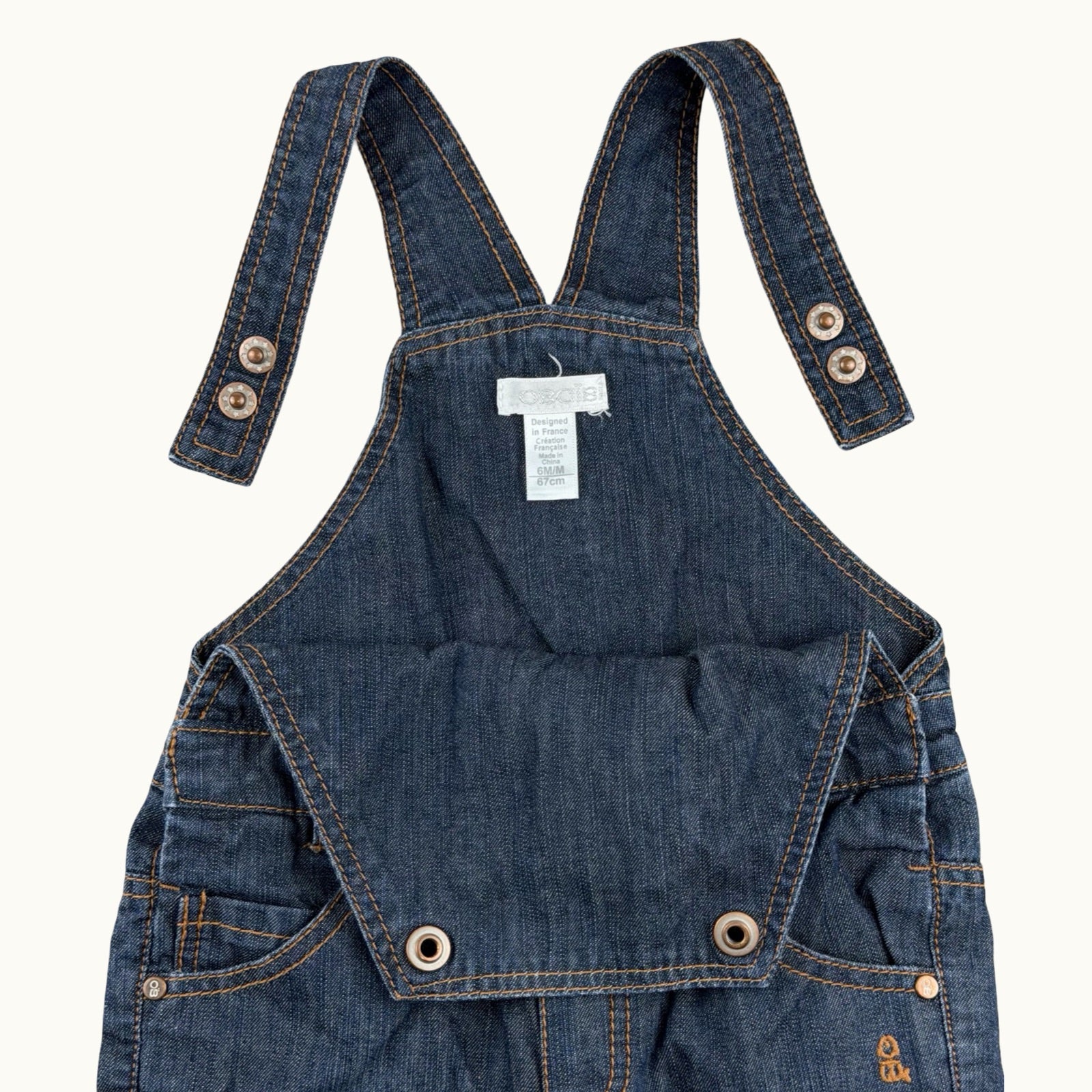 Combinaison en jean - 6 mois