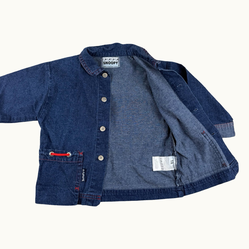 Veste en jean Snoopy vintage - 12 mois