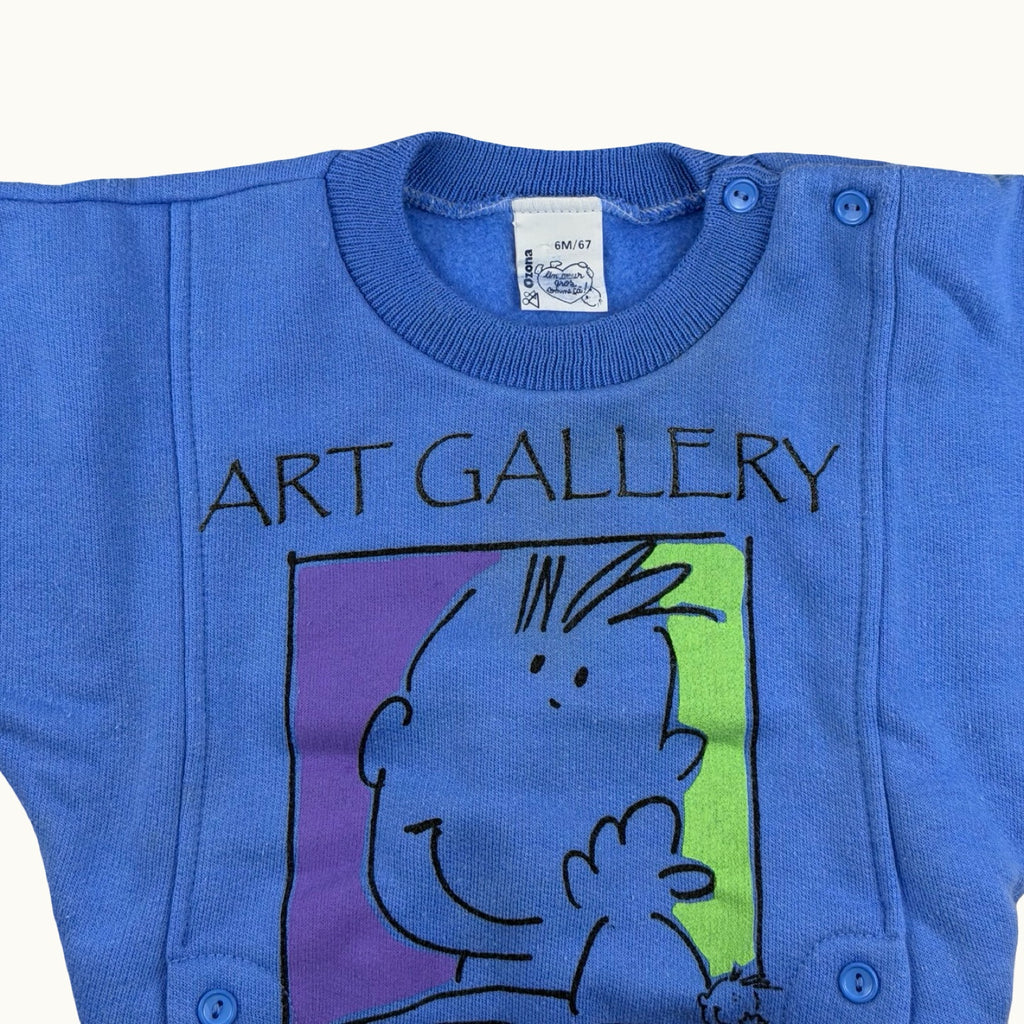 Sweat vintage "Art Gallery" - 6 mois