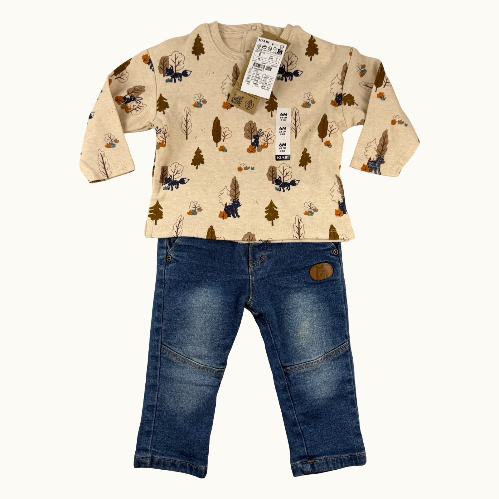 Ensemble pull et jean - 6 mois