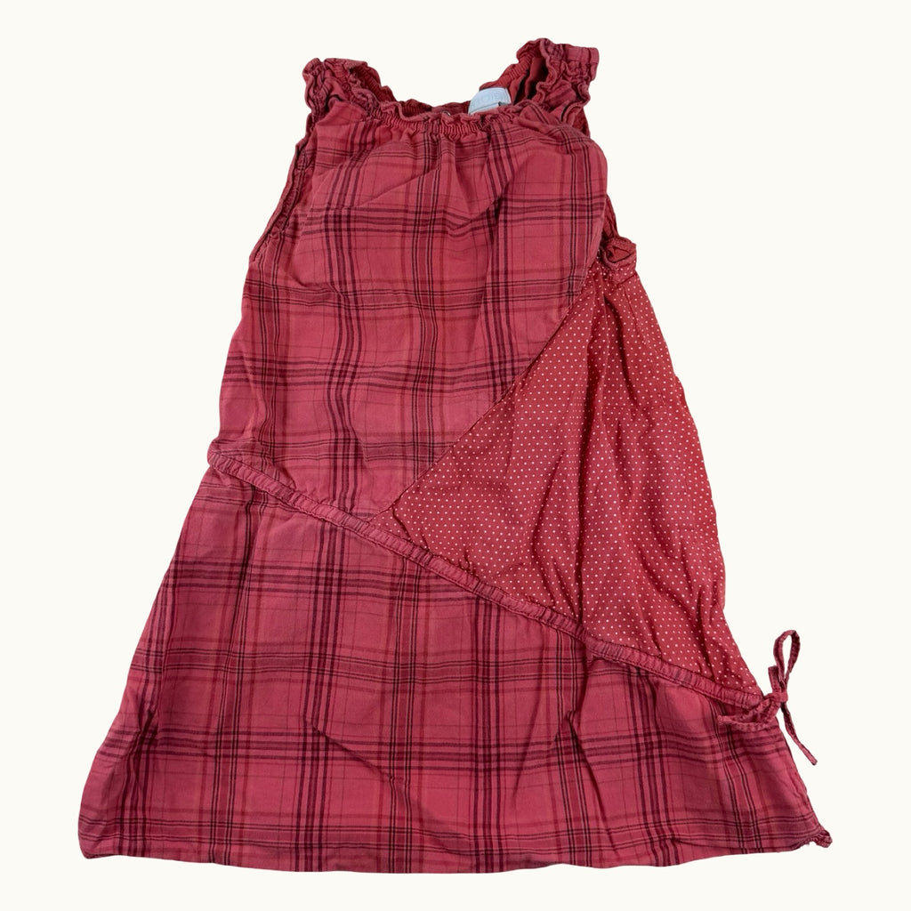 Robe à carreaux et pois - 18 mois