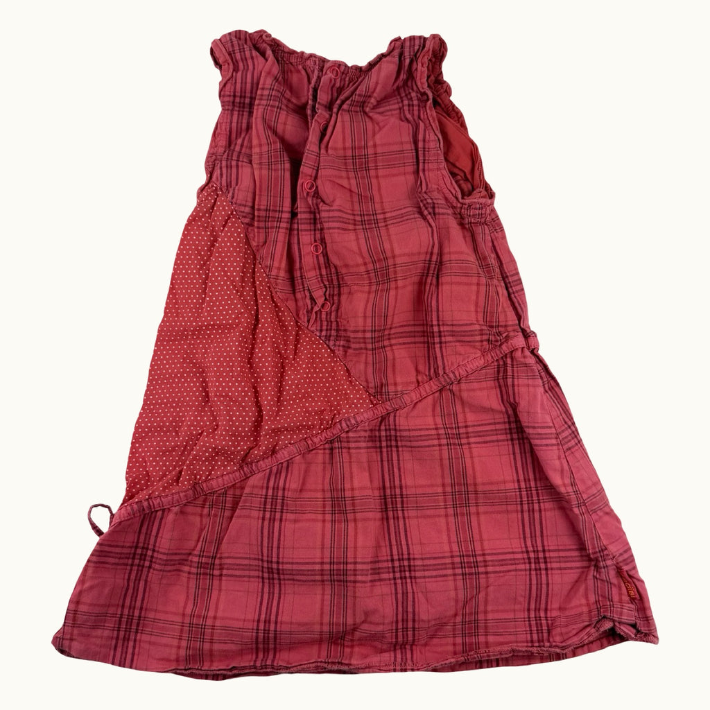 Robe à carreaux et pois - 18 mois