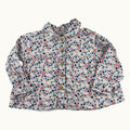 Blouse fleurie avec col - 18 mois