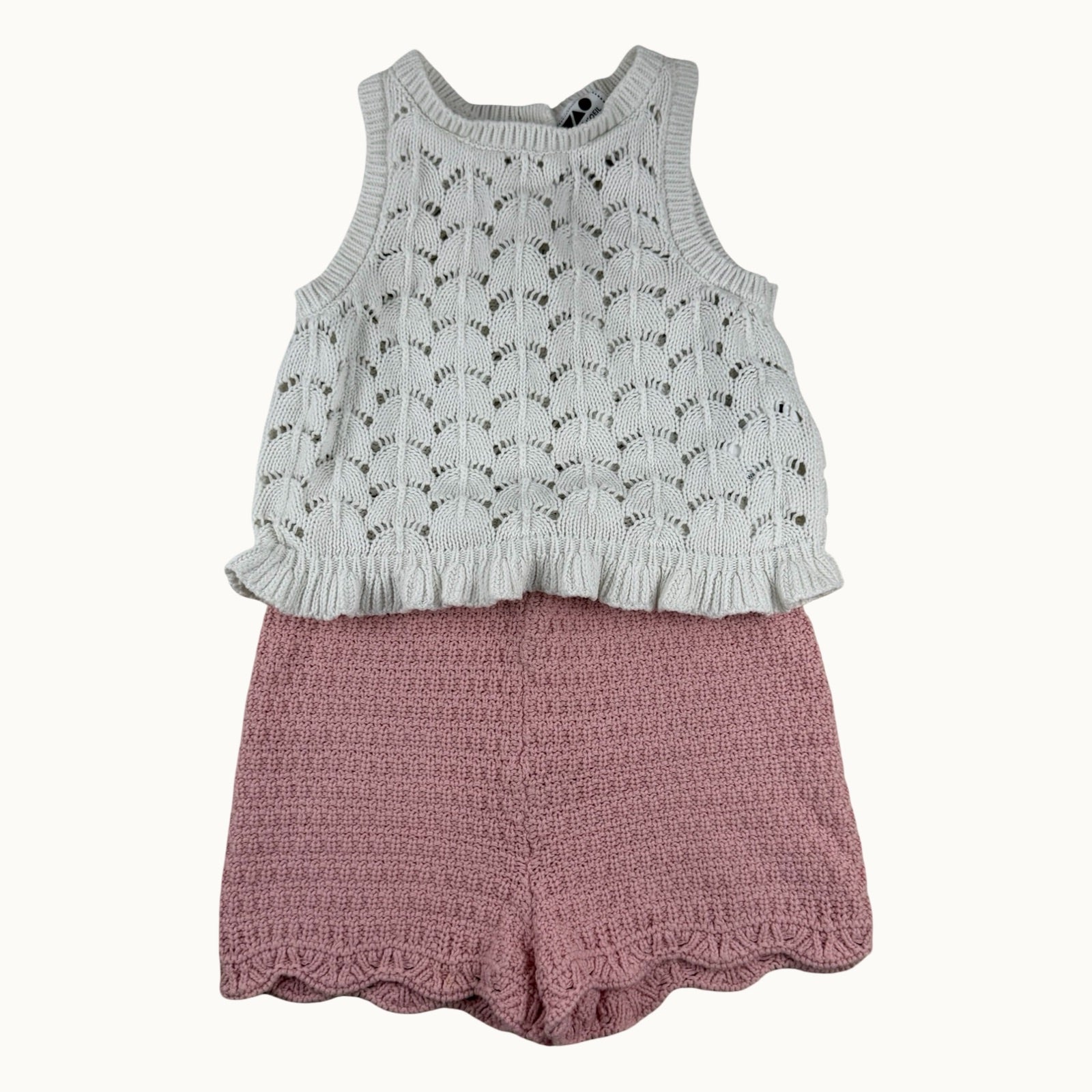 Ensemble top et short en crochet TAO - 18 mois