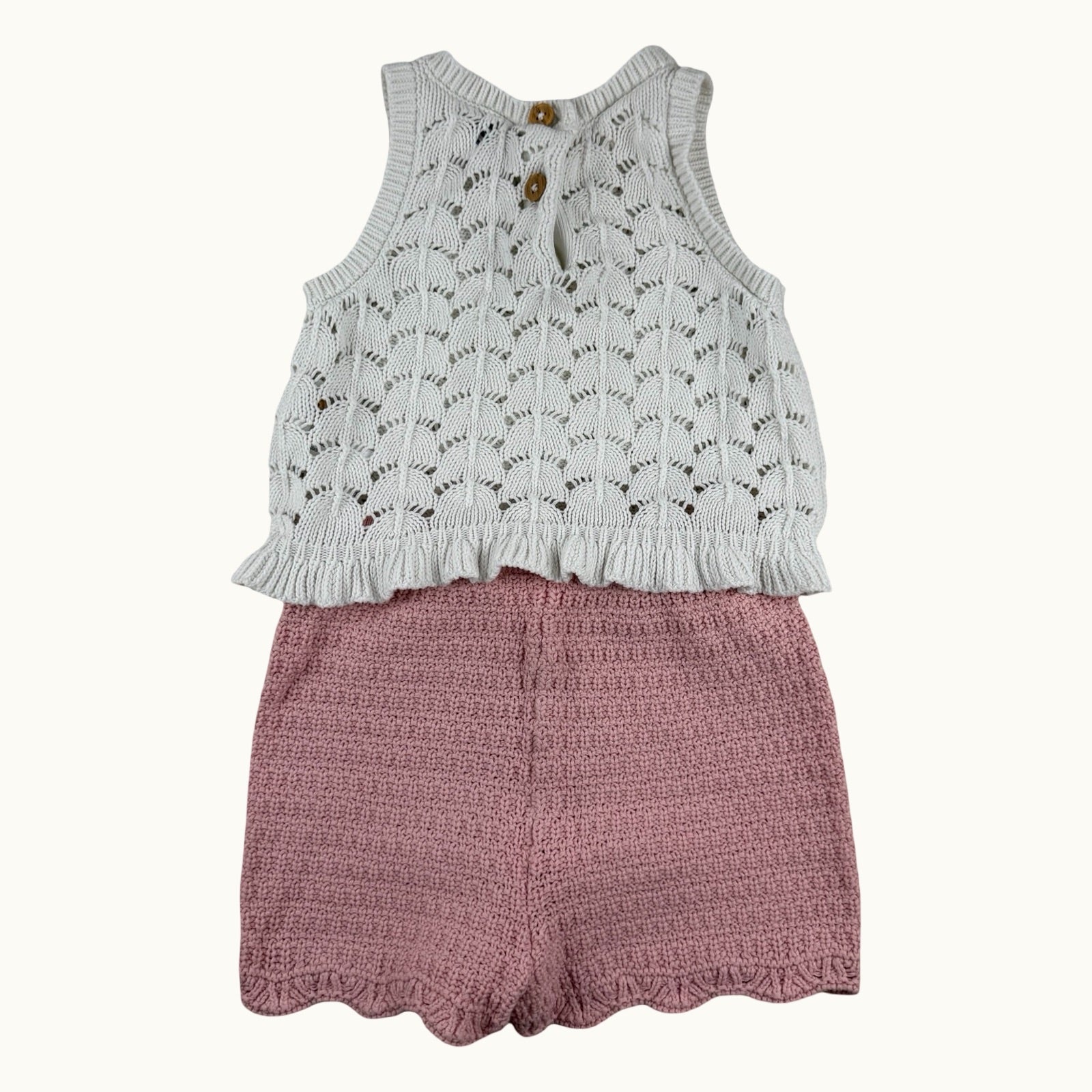 Ensemble top et short en crochet TAO - 18 mois
