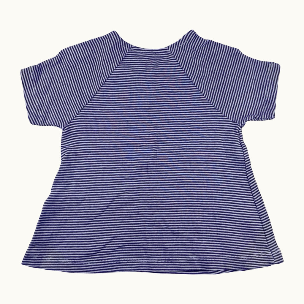 Haut marinière avec noeud Petit Bateau - 18 mois