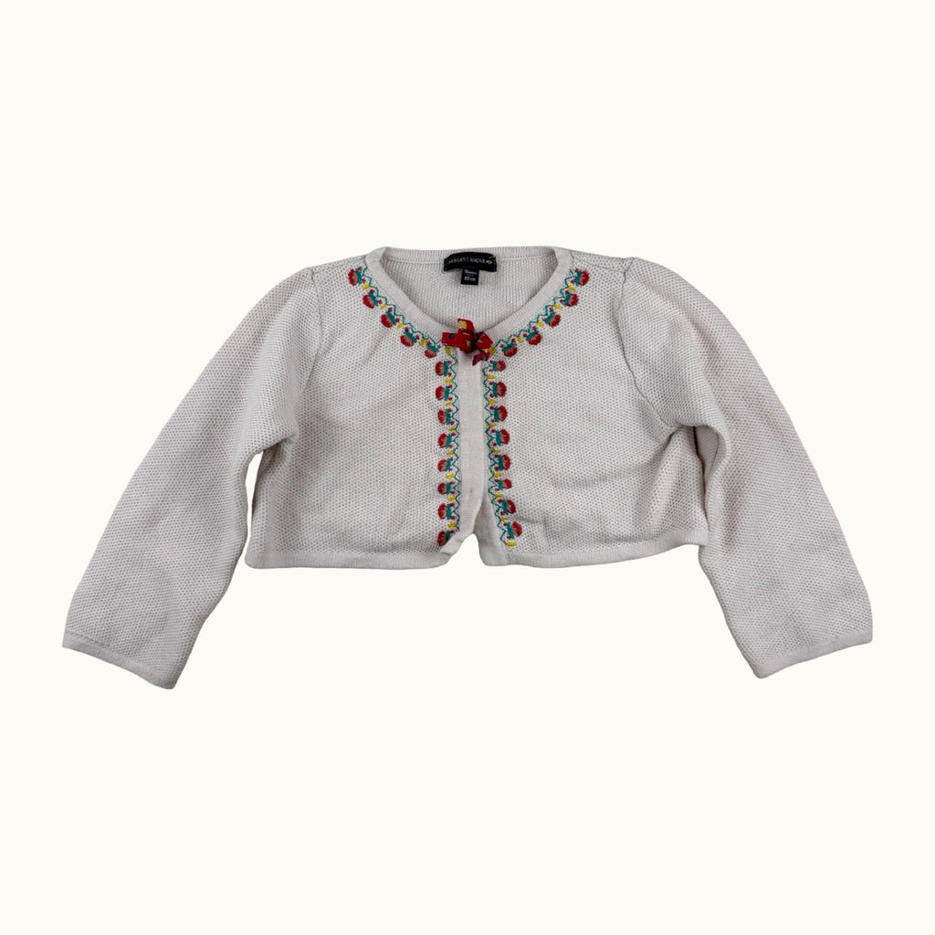 Boléro tricot broderies colorées Sergent Major - 18 mois