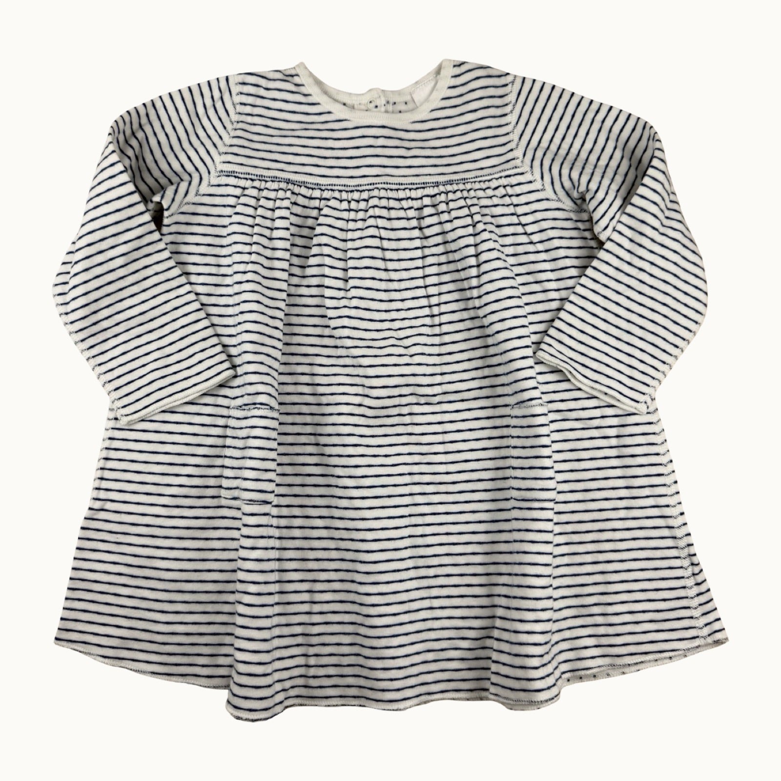 Robe manches longues rayée Petit Bateau - 18 mois