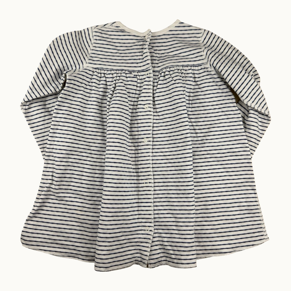 Robe manches longues rayée Petit Bateau - 18 mois