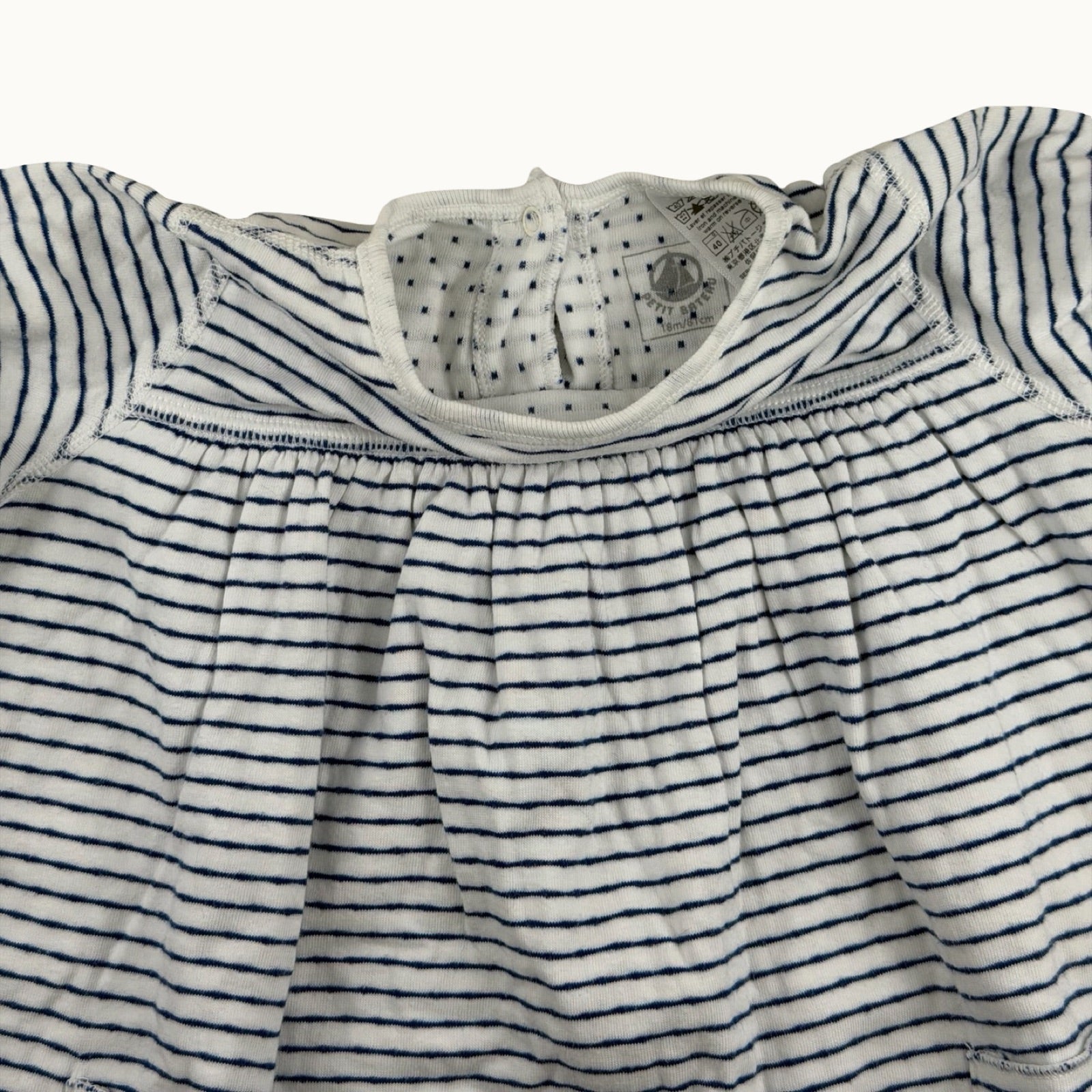 Robe manches longues rayée Petit Bateau - 18 mois