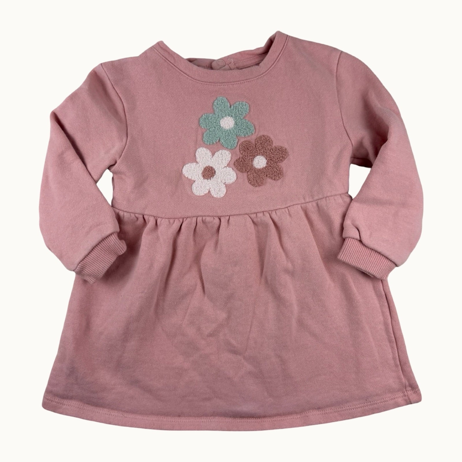 Robe pull avec fleurs - 18 mois