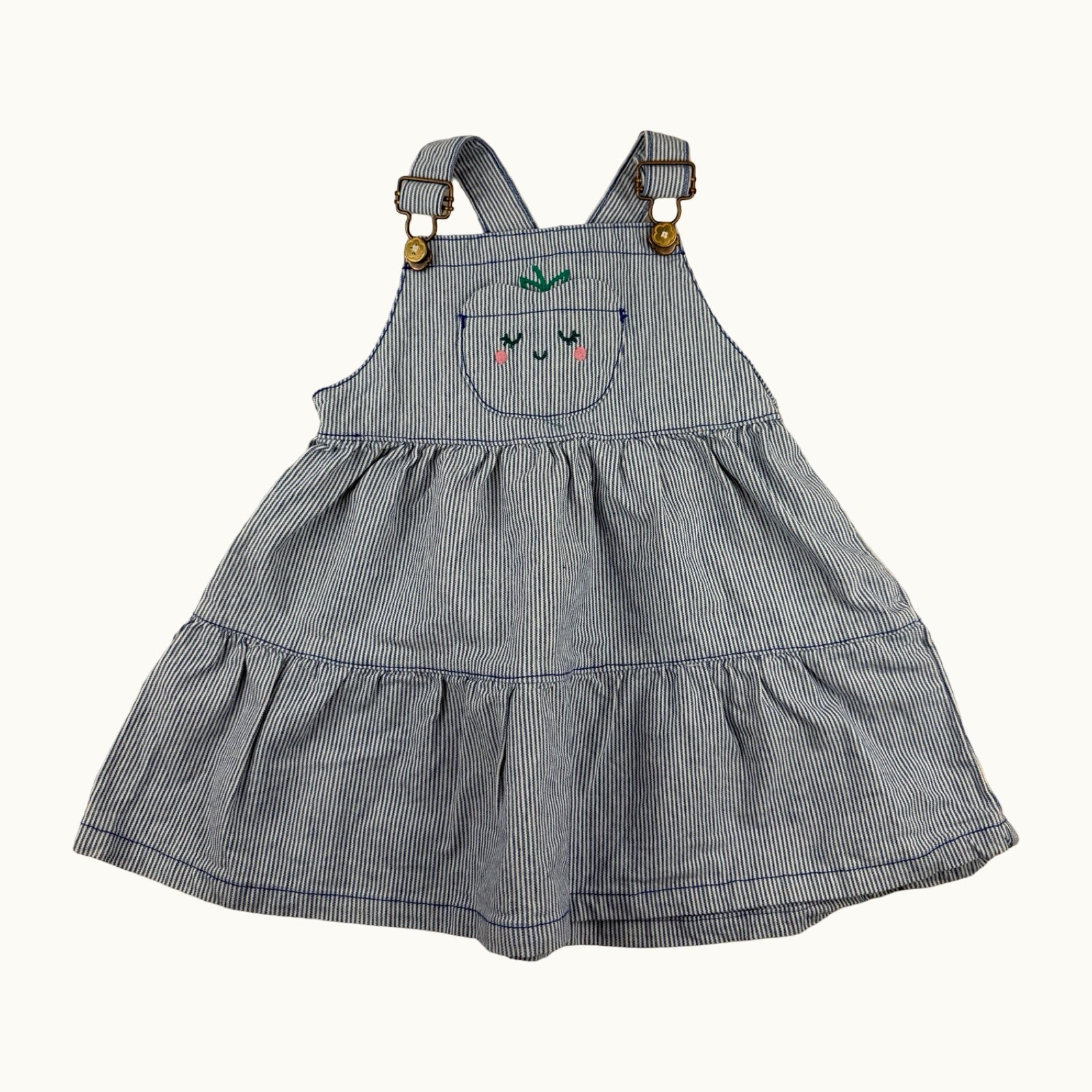 Robe salopette rayée Sergent Major - 18 mois